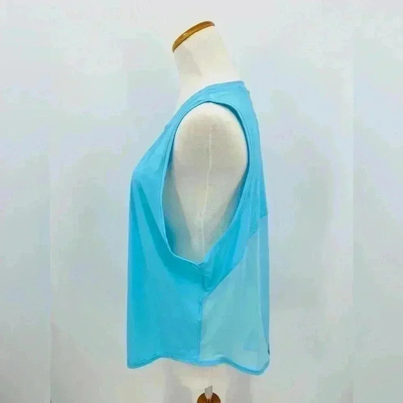 BNWT Zyia Active Sky Blue Panel Split Back Mesh Tank, XXL - Picture 3 of 10
